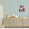 Stupell Industries Tropical Palms Pink Details Canvas Wall Art Design by Nina Blue